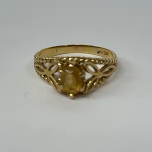 Celtic Gemstone Ring 14K