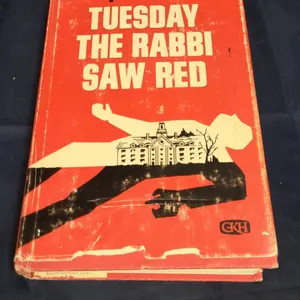 Tuesday the Rabbi Saw Red by Harry Kemelman, 1974 G.K. Hall Large Print Hardcover with Dust Jacket,