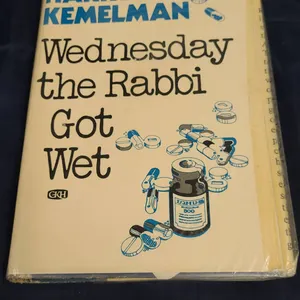 Wednesday the Rabbi Got Wet by Harry Kemelman 1978 Large Print Ex-Library Hardcover Edition G.K. Hal