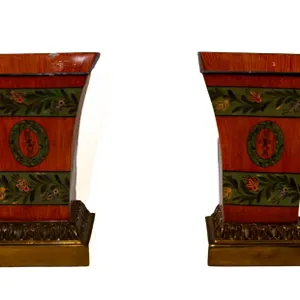 MAITLAND SMITH URNS, 9" H., 6.5" W.
