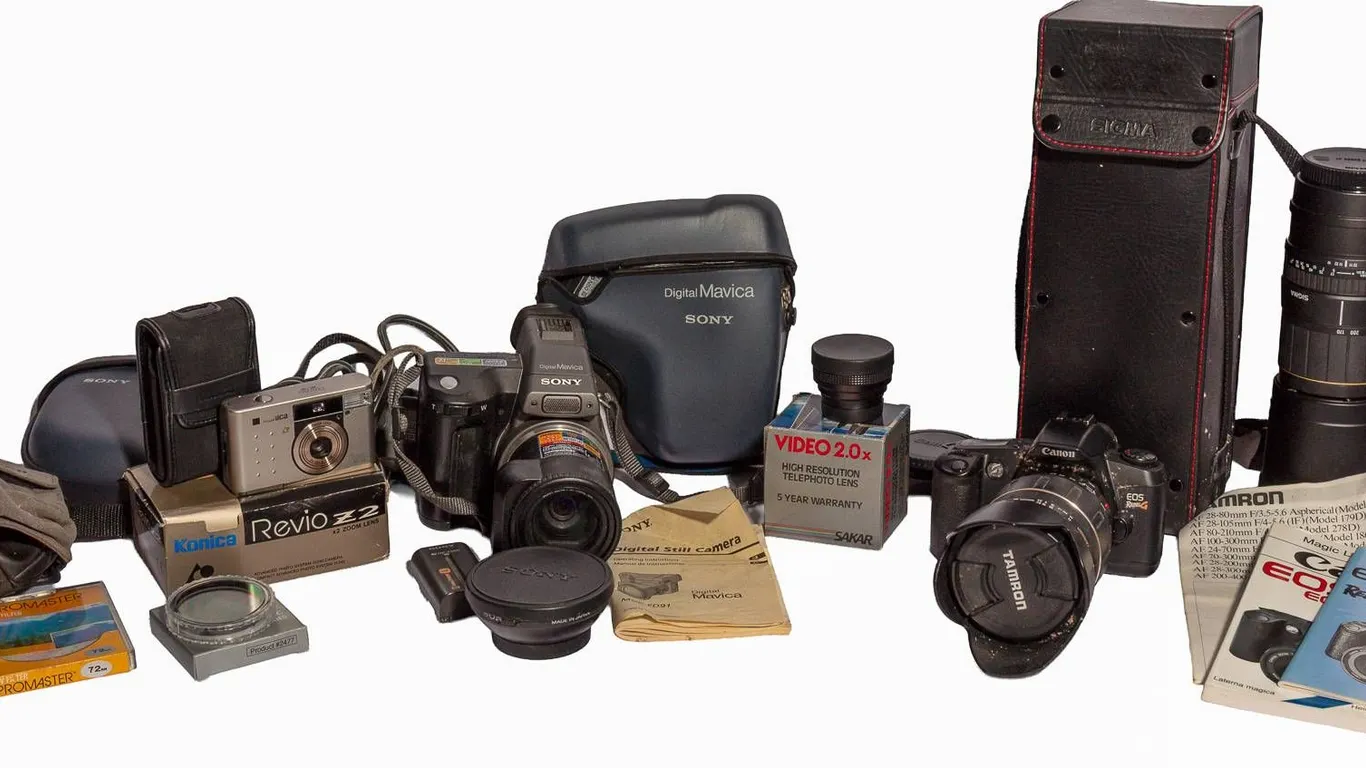 CAMERAS, LENSES, TELESCOPE, AND ACCESSORIES.