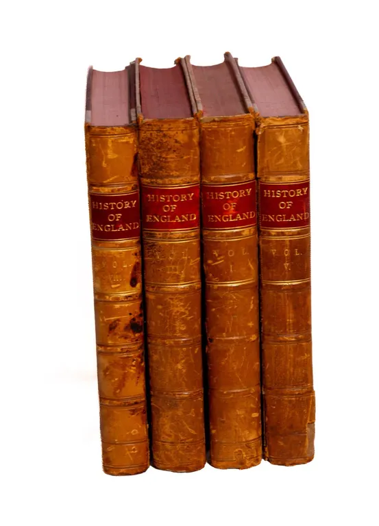 HISTORY OF ENGLAND LEATHERBOUND VOLUMES.