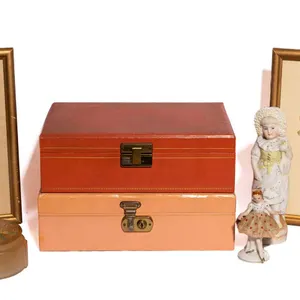 JEWELRY BOXES, FRAMED FLORAL PRINTS, AND TRINKET BOX.
