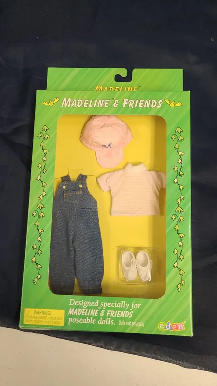 1993 Eden Madeline & Friends Play Clothes Outfit for Poseable Dolls NRFB Style 33448 Complete Set wi