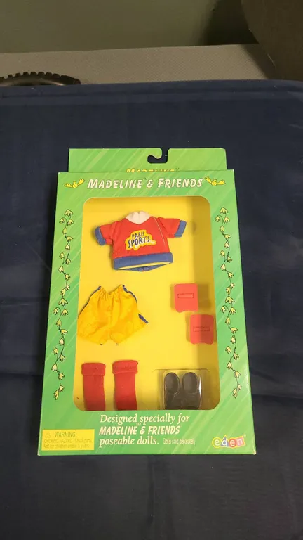 1999 Eden Madeline & Friends Doll Clothes Gym Uniform, NIB, for Poseable Dolls, Style 33448, DIC Lic