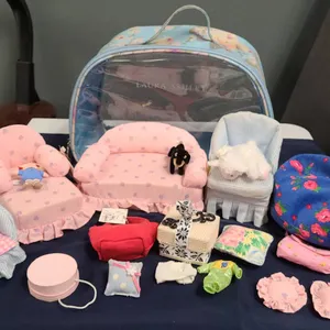 Vogue Dolls for Dakin 1991 Furniture Set, Mattel 1998 Chairs, Craftland Animal, Laura Ashley Case, a