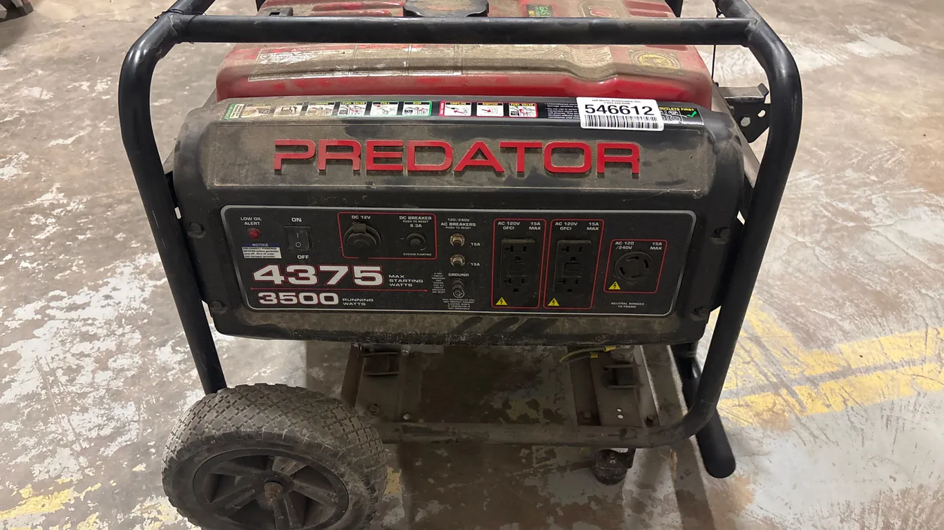 PREDATOR 4375 3500 WATTS PORTABLE GENERATOR