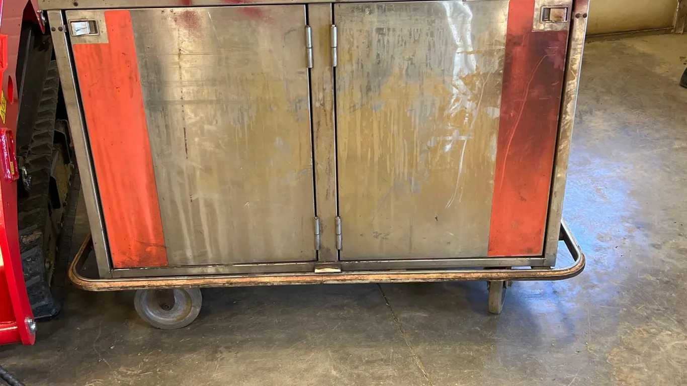 stainless storage cart
