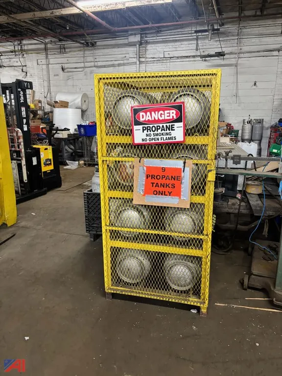 Propane Safety Cage with 8 Tanks