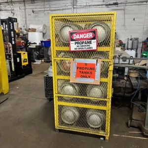 Propane Safety Cage with 8 Tanks