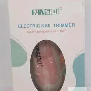 FANSIDI Electric Nail Trimmer for Babies & Adults, Pink, 2 Speed, 6 Filing Heads, Storage Case