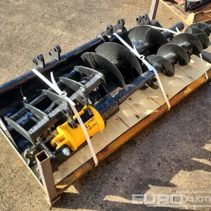 Unused 2026 Captok Qty (8) Rake, Ripper, Graber, 12" Auger, 16" Auger, 8" Narrow Bucket, 24" Bucekt, 32" Bucket to suit Excavator 