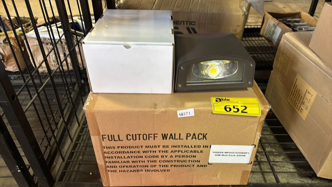CASE OF 6 5000K FULL CUT OFF WALL PACK LIGHTS