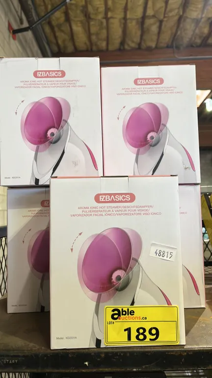 (5) *NEW* EZBASICS AROMA IONIC HOT FACIAL STEAMERS