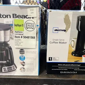 MAINSTAYS SINGLE SERVE COFFEEMAKER & (2) HAMILTON BEACH COFFEEMAKERS