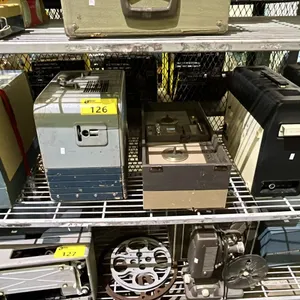 VTG. WOLLENSAK REEL-TO-REEL TAPE PLAYER & (4) ASSORTED VTG. FILM PROJECTORS
