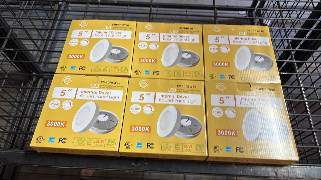 6 5INCH INTERNAL DRIVER FLUSH MOUNT SLIM PANEL LED DOWN LIGHTS 3000K