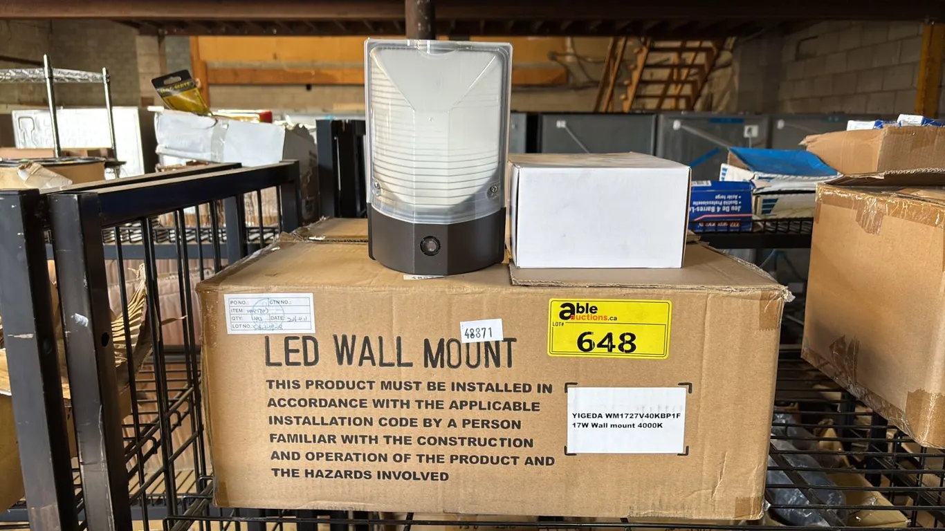 CASE OF 12 LED WALL MOUNT 4000K LIGHTS