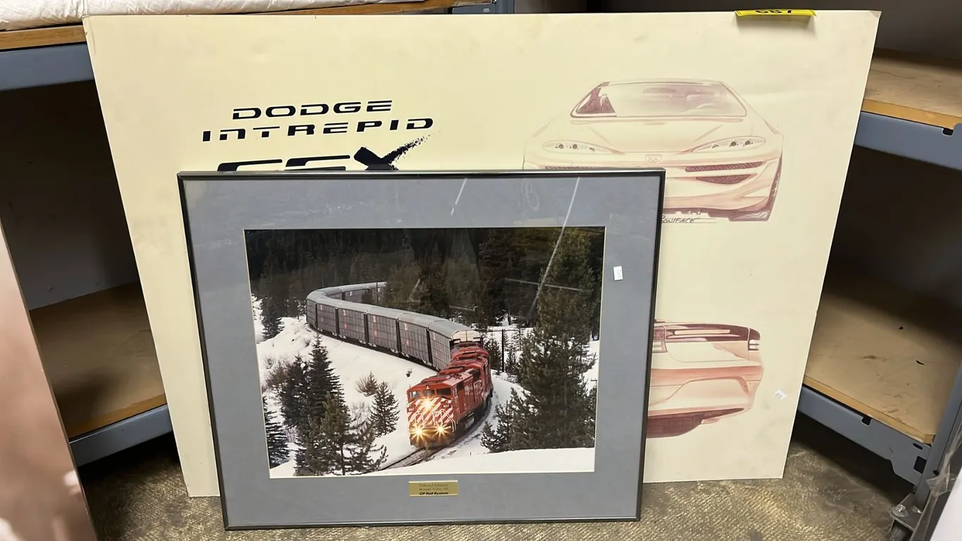 FRAMED CP RAIL SYSTEM PHOTO GHRAP AND DODGE INTREPID ESX
