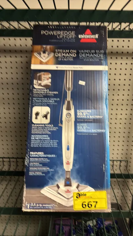 BISSELL POWER EDGE LIFT OFF STEAM MOP