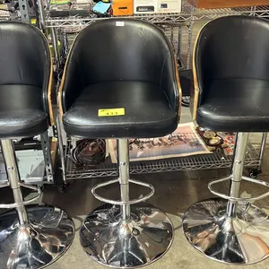 (3) SWIVEL BAR HEIGHT STOOLS *UNKNOWN WORKING CONDITION*