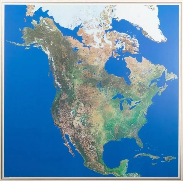 "NORTH AMERICA" A VIEW FROM SPACE