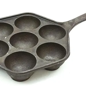 �BLESKIVER CAST IRON 7-SLOT EGG POACHER PAN