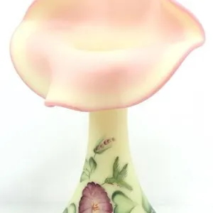 FENTON GLASS JACK-IN-THE-PULPIT PEGGY LANE VASE