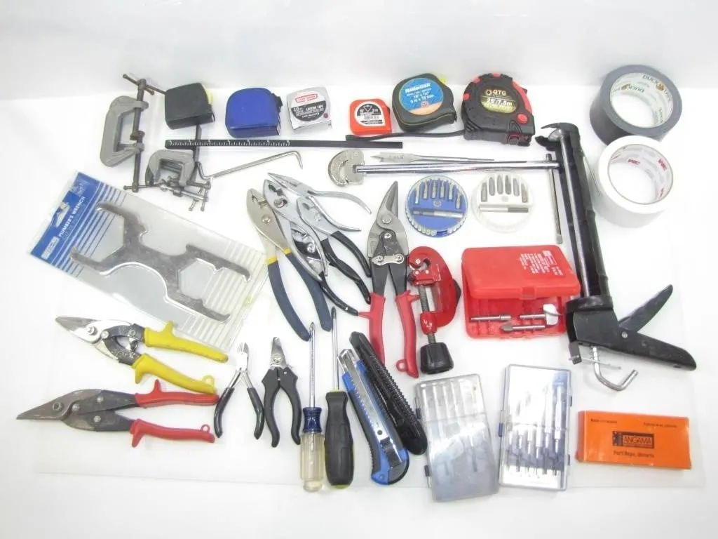 LOT OF ASSTD. HAND TOOLS & HARDWARE