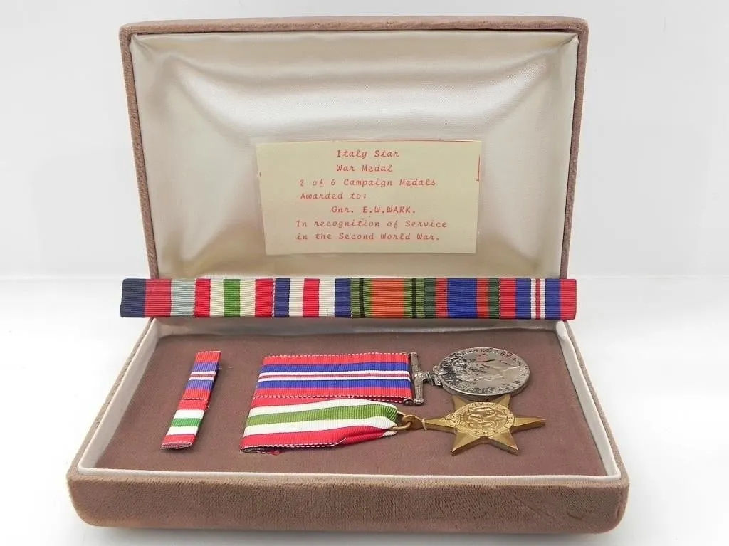 BOX OF WW2 WAR MEDALS