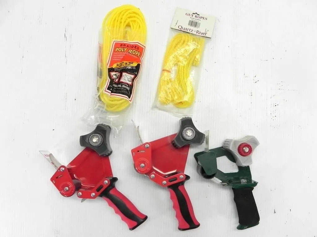 POLY ROPE AND PACKING TAPE GUNS
