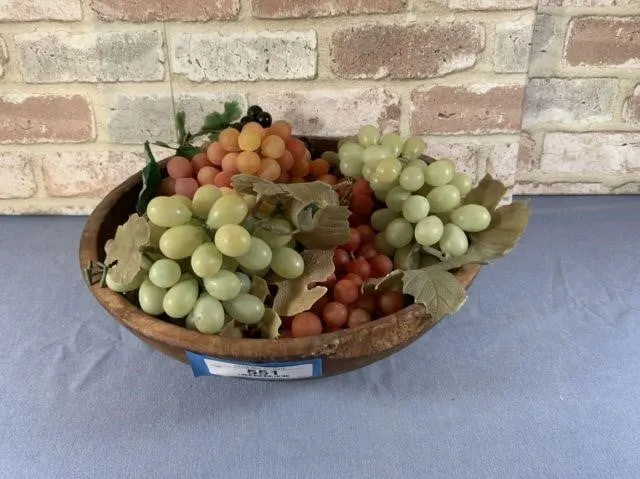 HAND-TURNED PRIMITIVE WOODEN DOUGH BOWL