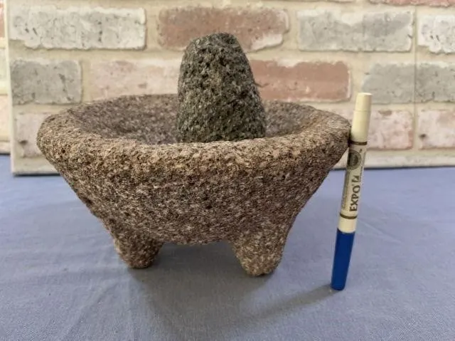 TRADITIONAL MOLCAJETE & TEJOLOTE (MORTAR &