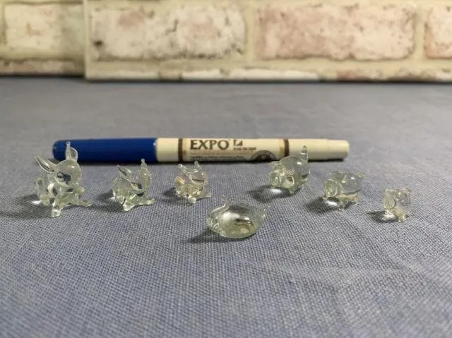 BAGGED LOT: 7 PCS ASSORTED MINIATURE ANIMAL