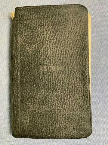 BAGGED LOT: SMALL, LEATHER BOUND RECORD