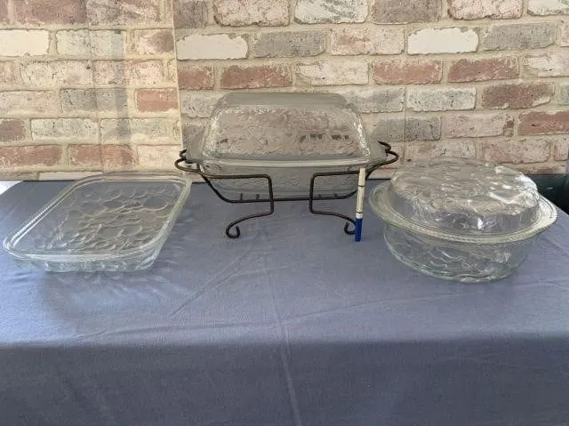 (2 BOXES) 2 PIECES OF VINTAGE LIBBEY GLASS CO.