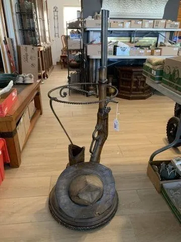 WESTERN THEMED UMBRELLA STAND, 43" X 16"