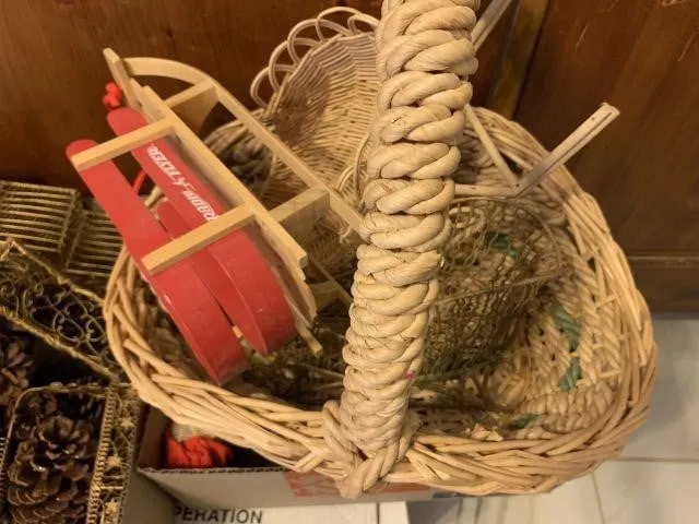 2 BOXES OF ASSORTED CHRISTMAS BASKETS & MORE-