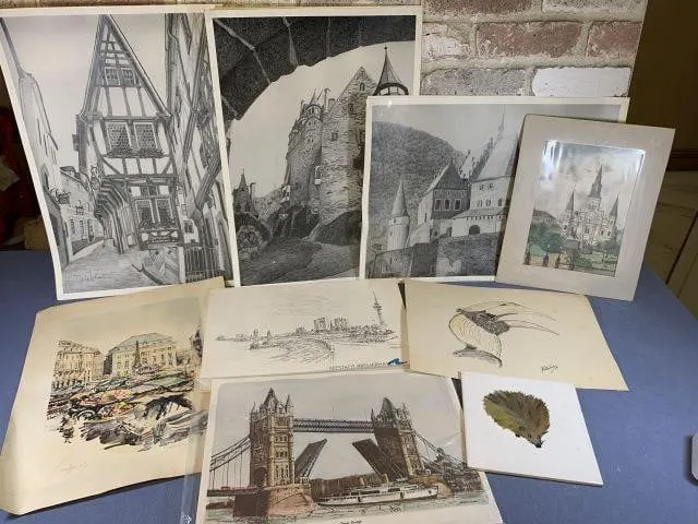 SELECTION OF ASSORTED UNFRAMED, SIGNED PRINTS