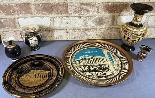 (6 PCS) ASSORTED GREEK INSPIRED D�COR PIECES- SOME