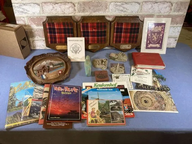 SELECTION OF ASSORTED TRAVEL BROCHURES, RESIN