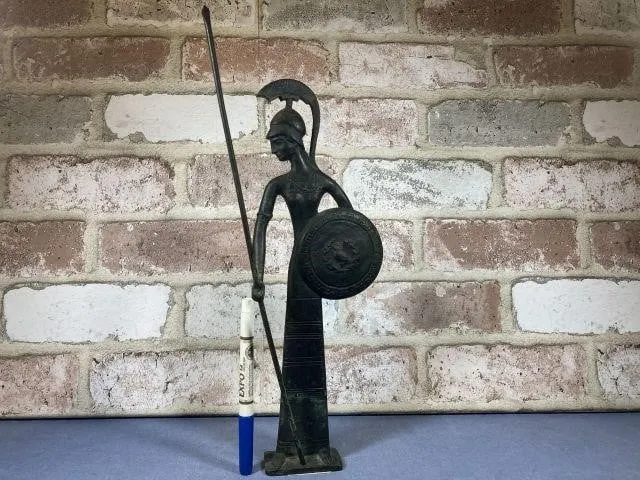 ATHENA GREEK GODDESS METAL SCULPTURE