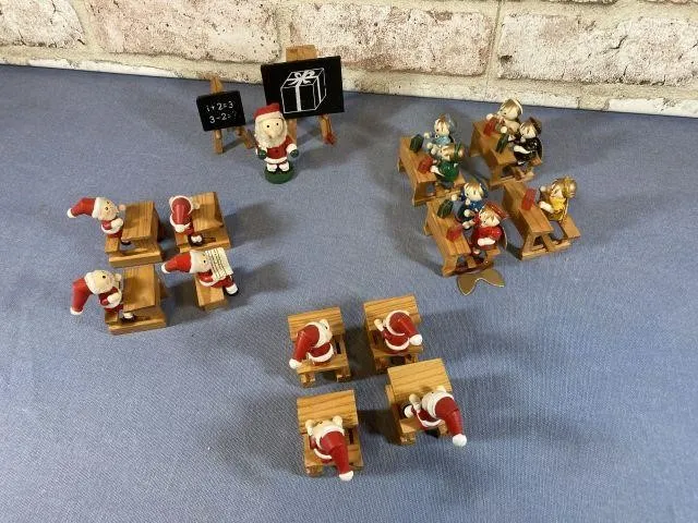 SELECTION OF SANTA, ELVES & ANGELS SCHOOL DESKS