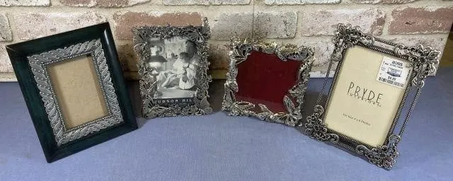 4 PCS, NICE, DECORATIVE METAL FRAMES
