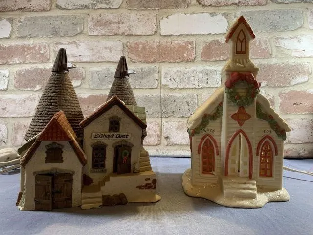 (2 PCS) DEPARTMENT 56 VILLAGE PIECES - BISHOPS OA