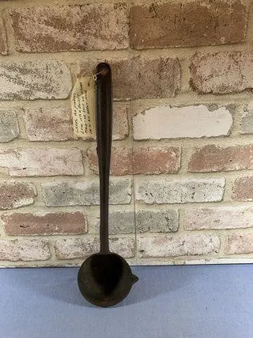 CAST IRON LADEL - MADE FOR POURING LEAD, GOLD OR