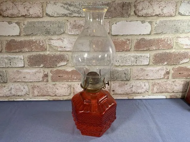 ANCHOR HOCKING WEXFORD OIL LAMP