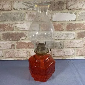 ANCHOR HOCKING WEXFORD OIL LAMP