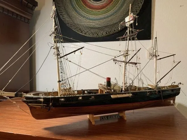 WOOD MODEL OF C.S.S. ALABAMA