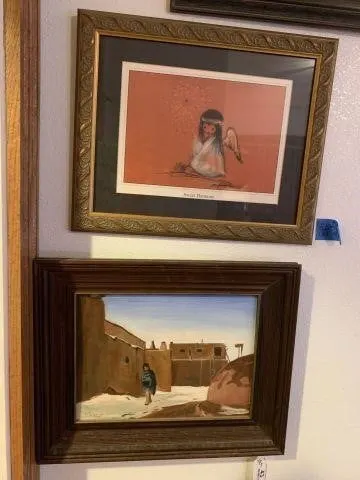 (2 PCS) FRAMED SOUTHWESTERN ART - 1 PRINT